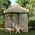 Partytent 200x200 cm taupe Oxford stof
