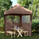 Partytent 200x200x306 cm bruin Oxford stof