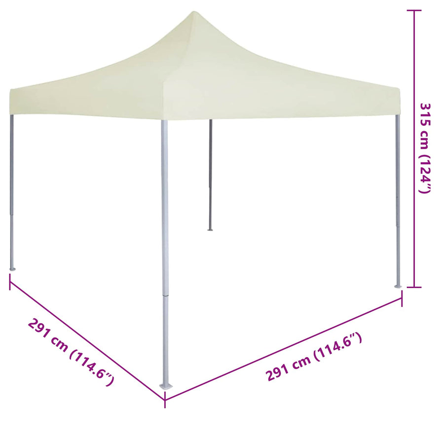 Partytent Crème 291 x 291 x 315 cm Oxford Stof