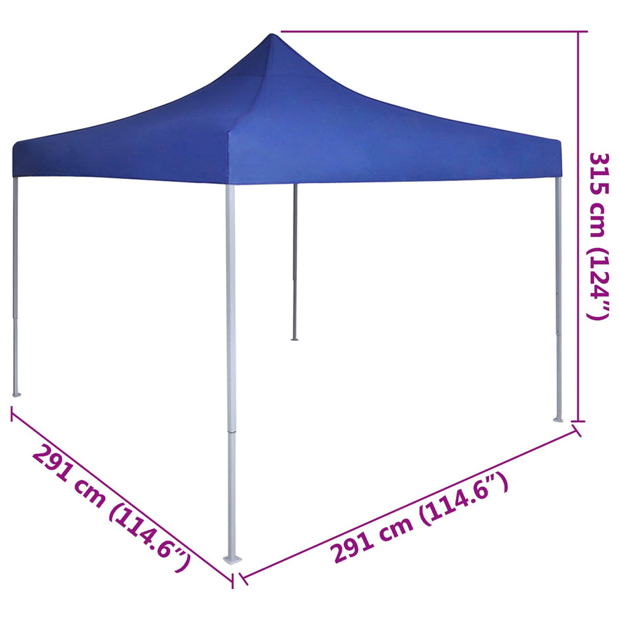 Partytent Blauw 291 x 291 x 315 cm Oxford Stof