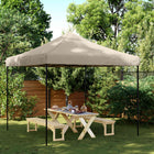 Partytent 292x292x315 cm Oxford stof taupe