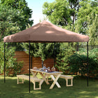 Party Tent Brown 292 x 292 x 315 cm Oxford Fabric