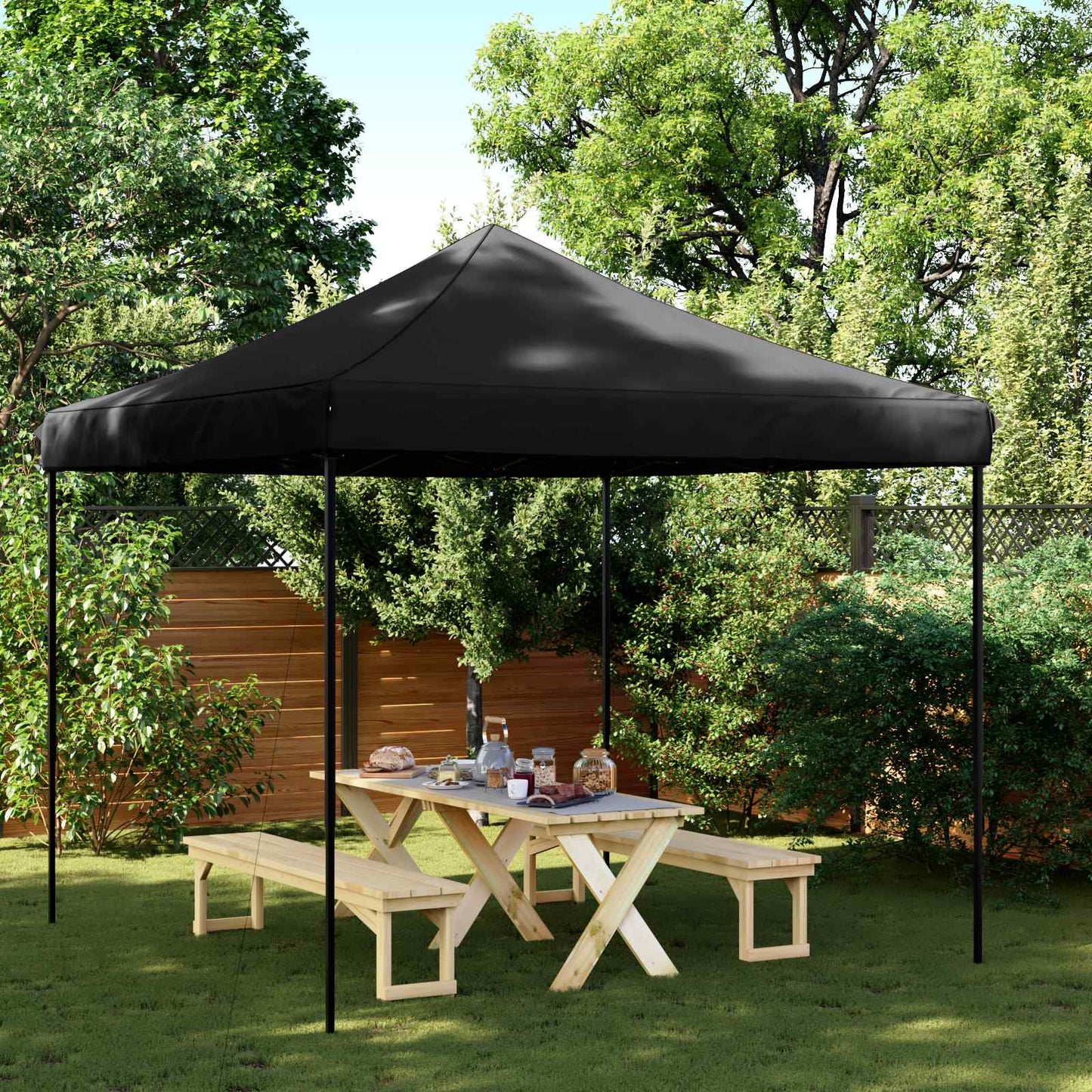 Partytent Zwart 292 x 292 x 315 cm Oxford Stof