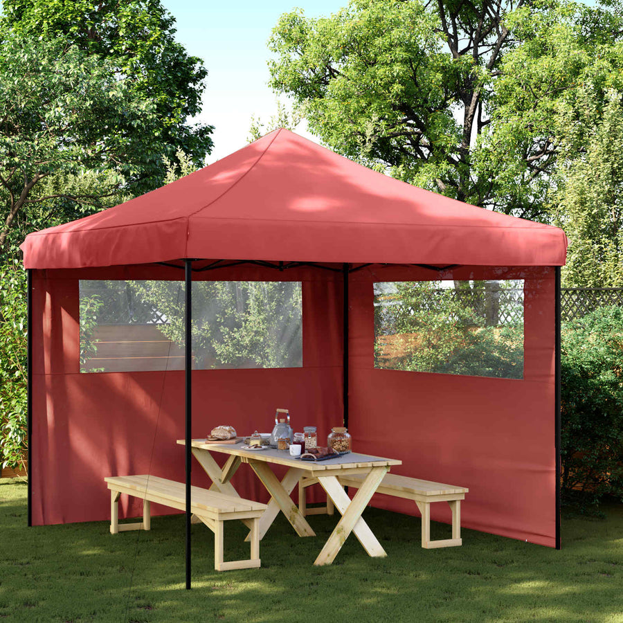 Partytent Bordeauxrood 292 x 292 x 315 cm Oxford Stof