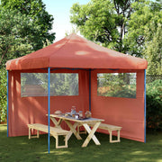 Partytent 292x292x315 cm terracotta Oxford stof