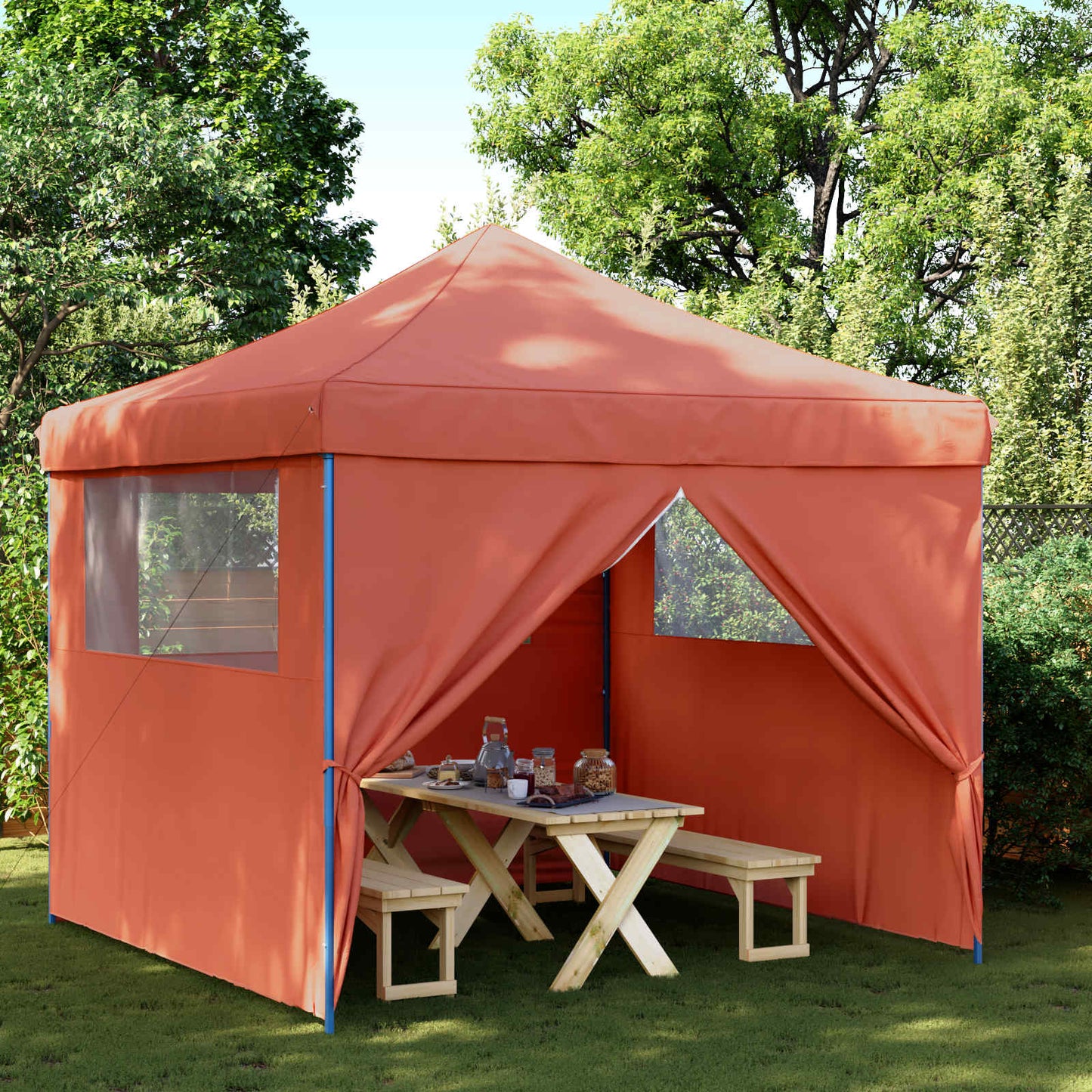 Partytent Terracotta 292 x 292 x 315 cm Oxford Stof