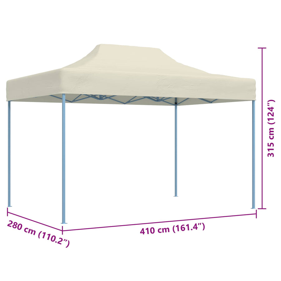 Partytent Crème 280 x 410 x 315 cm Oxford Stof