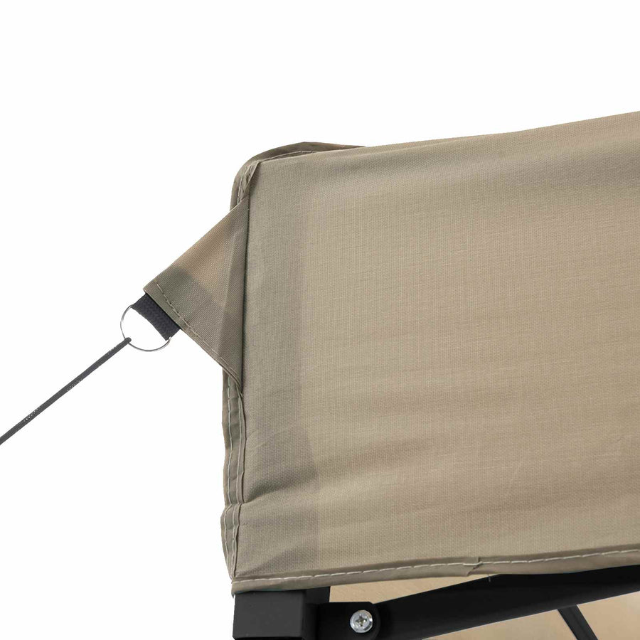 Partytent Taupe 279 x 410 x 315 cm Oxford Stof