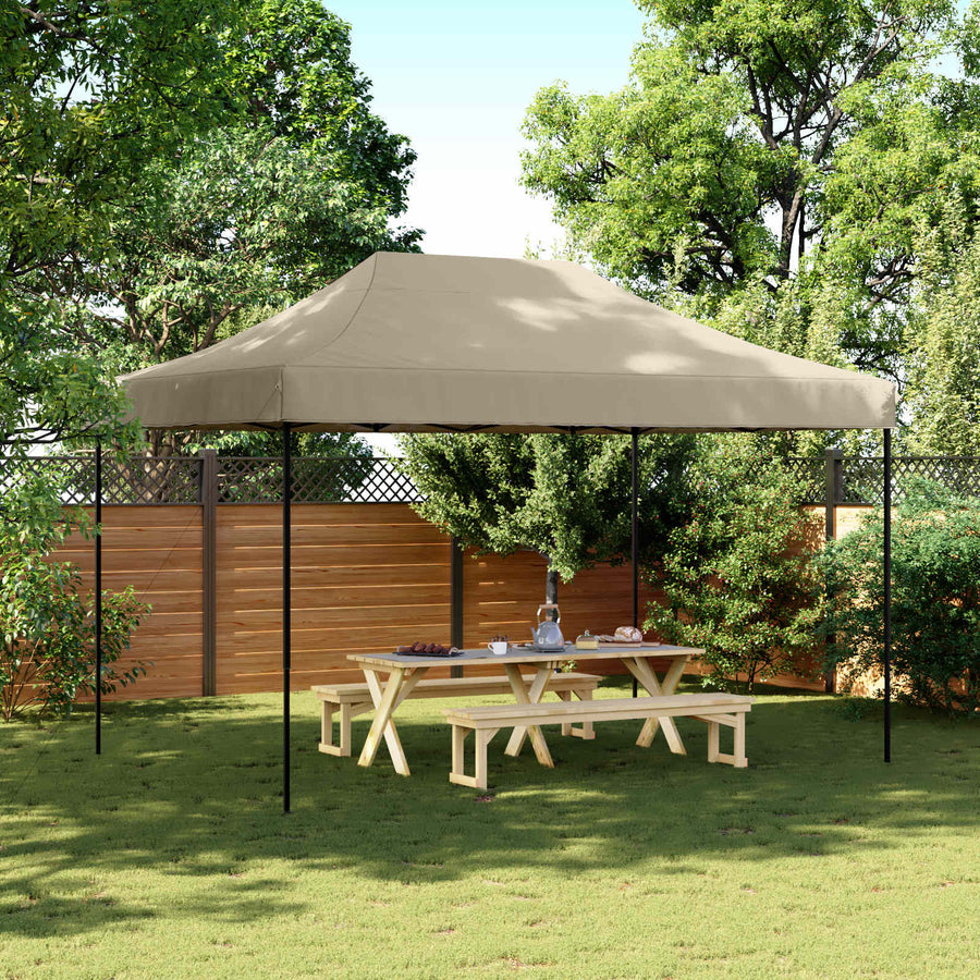 Partytent Taupe 279 x 410 x 315 cm Oxford Stof