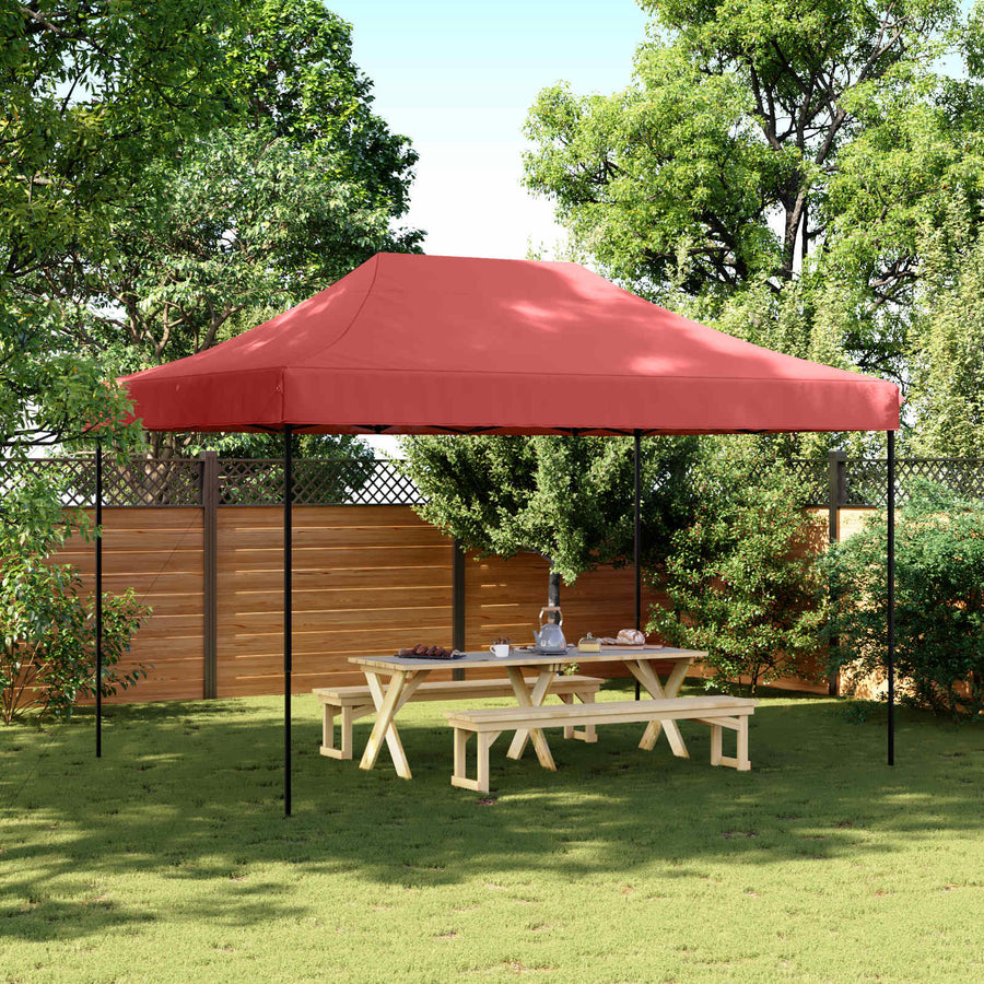 Partytent Bordeauxrood 279 x 410 x 315 cm Oxford Stof