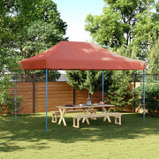 Partytent 410x279x315 cm terracotta Oxford stof