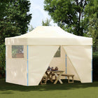Partytent 410x280x315 cm crème Oxford stof