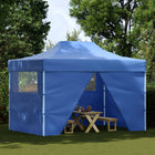 Partytent 410x280x315 cm blauw Oxford stof