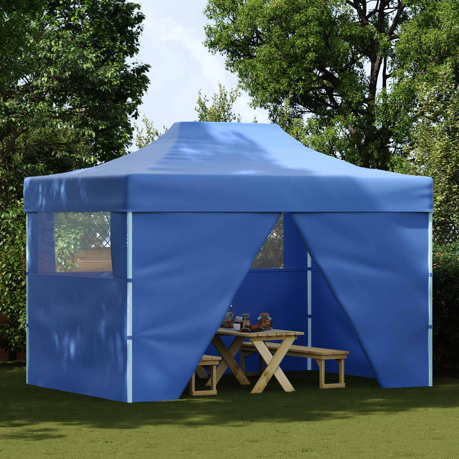 Partytent Blauw 280 x 410 x 315 cm Oxford Stof