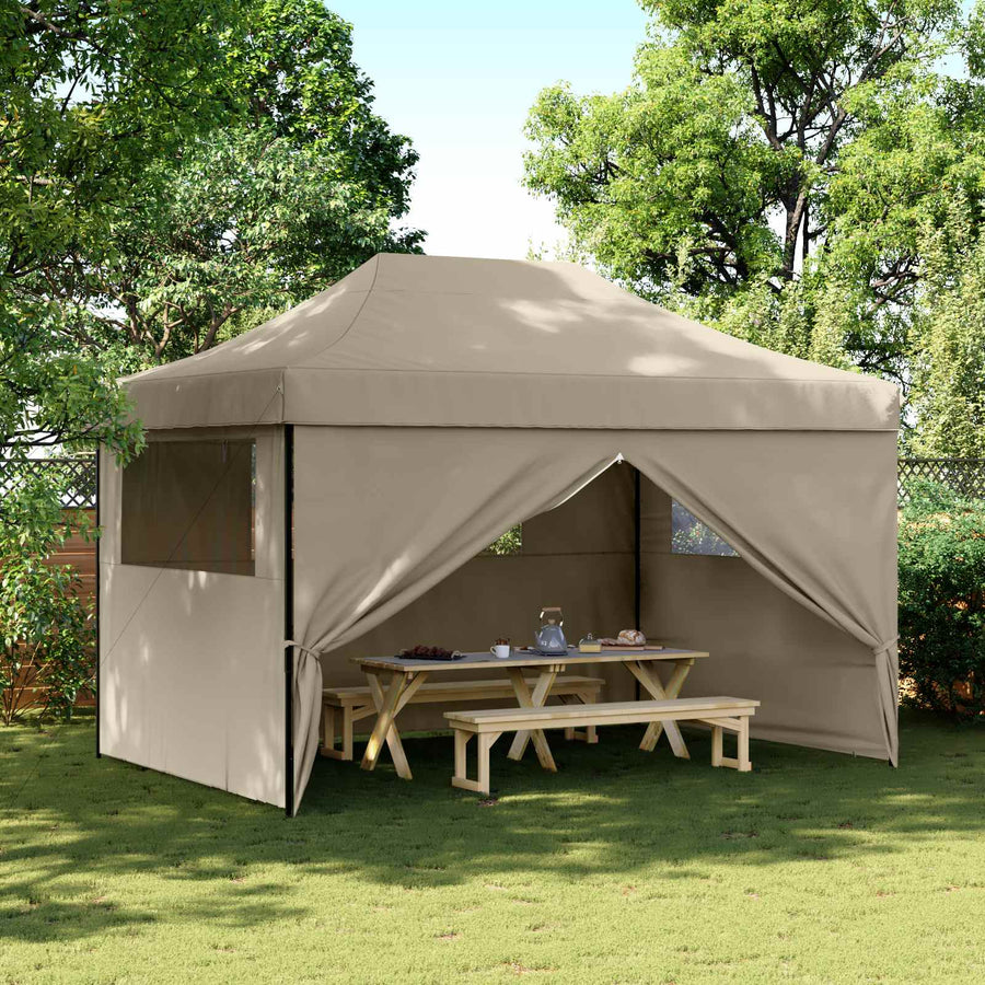 Partytent Taupe 279 x 410 x 315 cm Oxford Stof