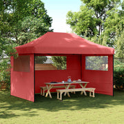 Partytent 292x440x315 cm Oxford stof bordeauxrood