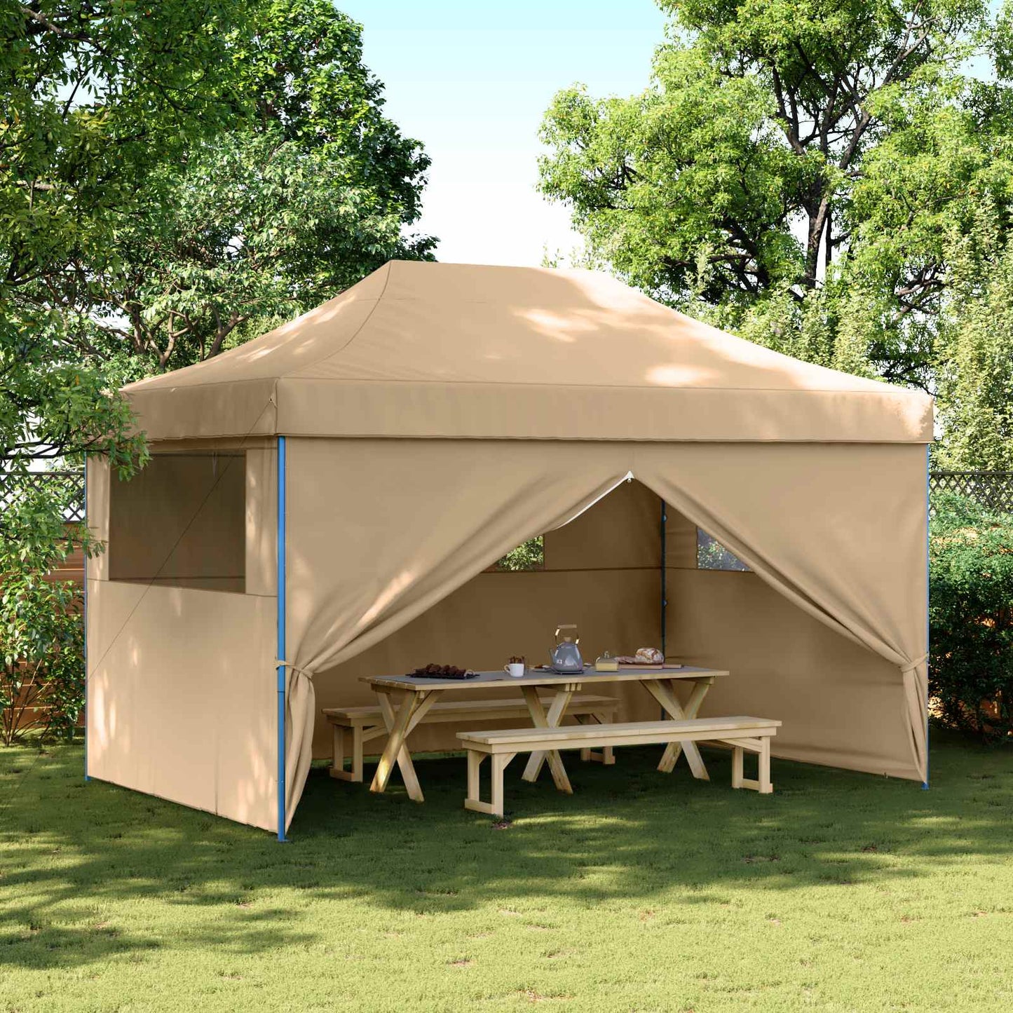 Partytent Beige 292 x 440 x 315 cm Oxford Stof