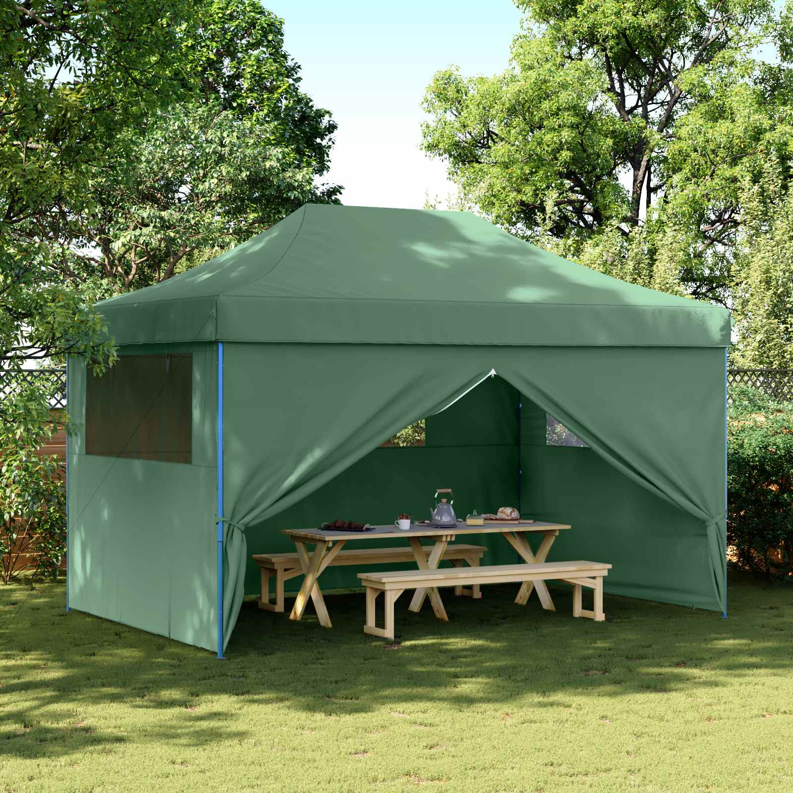 Partytent Groen 292 x 440 x 315 cm Oxford Stof