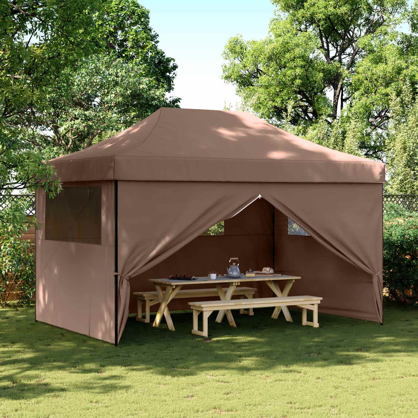 Partytent Bruin 292 x 440 x 315 cm Oxford Stof