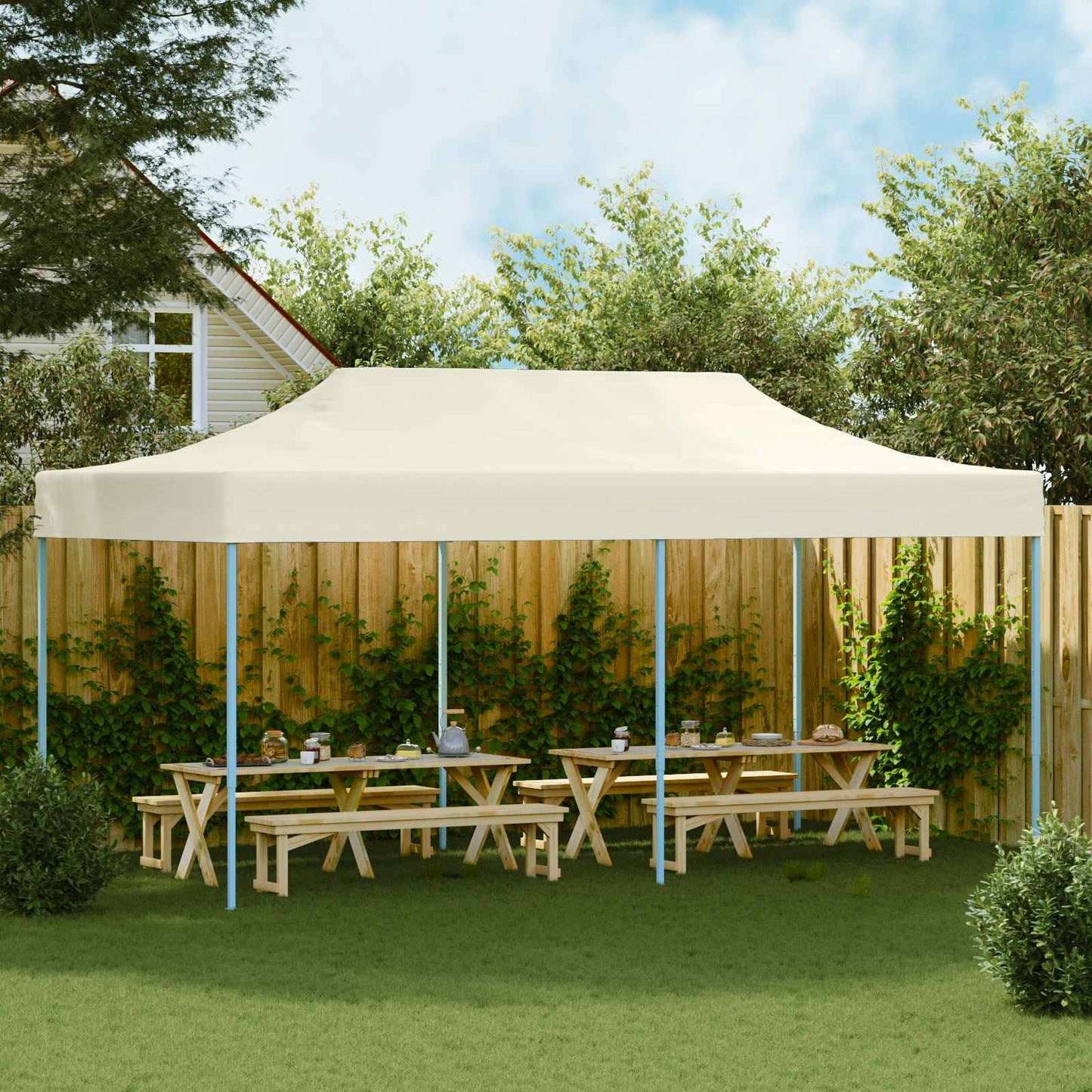 Partytent Crème 291 x 580 x 315 cm Oxford Stof