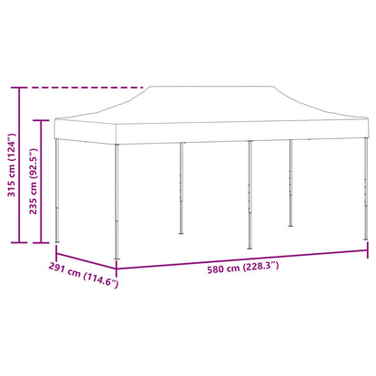 Partytent Blauw 291 x 580 x 315 cm Oxford Stof