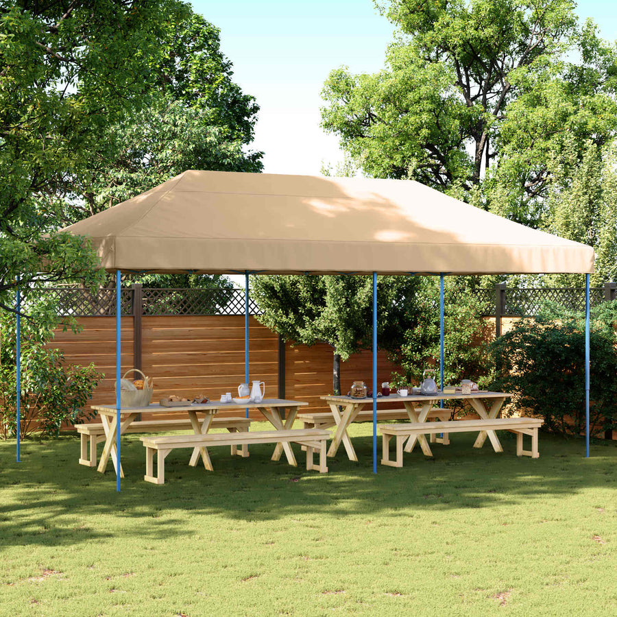 Partytent Beige 292 x 580 x 315 cm Oxford Stof