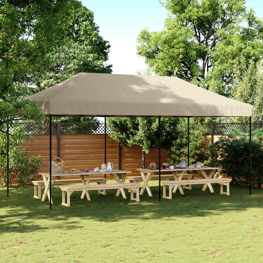 Partytent Taupe 292 x 580 x 315 cm Oxford Stof
