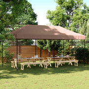 Partytent 292x580x315 cm bruin Oxford stof