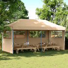Partytent 292x580x315 cm beige Oxford stof