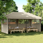 Partytent 292x580x315 cm taupe Oxford stof