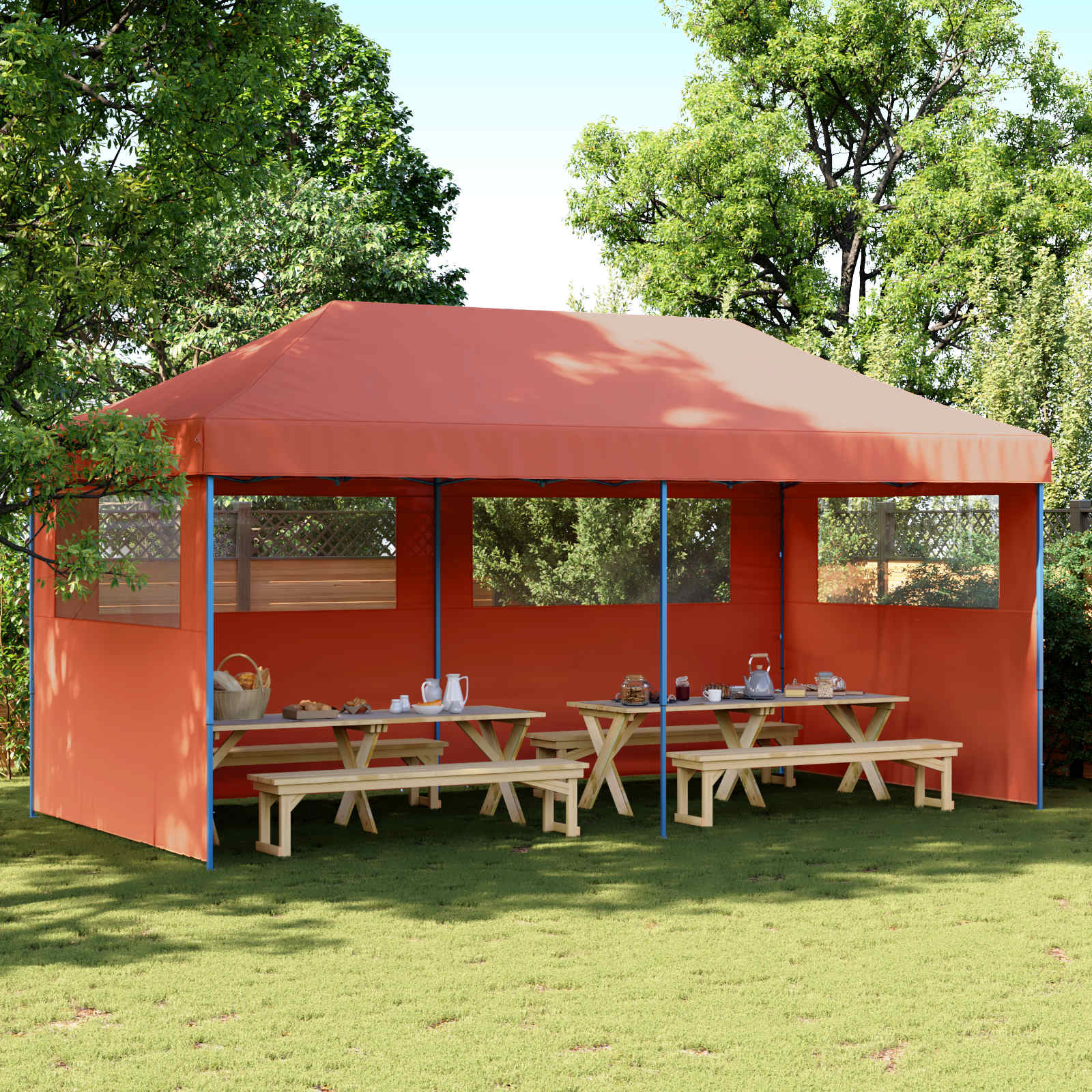 Partytent Terracotta 292 x 580 x 315 cm Oxford Stof