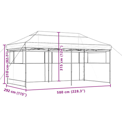 Partytent Terracotta 292 x 580 x 315 cm Oxford Stof