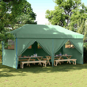 Partytent 292x580x315 cm groen Oxford stof