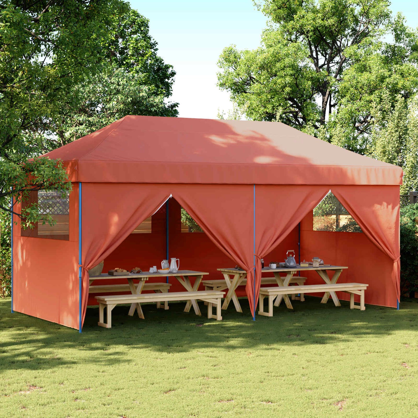 Partytent Terracotta 292 x 580 x 315 cm Oxford Stof