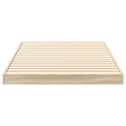 Vloer bedframe Sonoma 75 x 190 cm Bewerkt hout