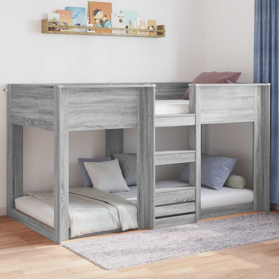 Vloer bedframe Sonoma 70 x 190 cm Bewerkt hout