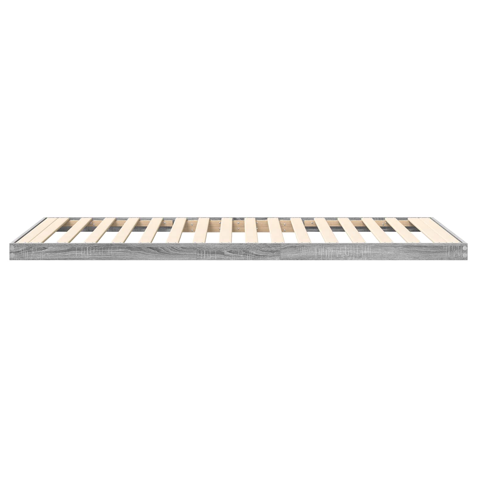 Vloer bedframe Sonoma 70 x 190 cm Bewerkt hout