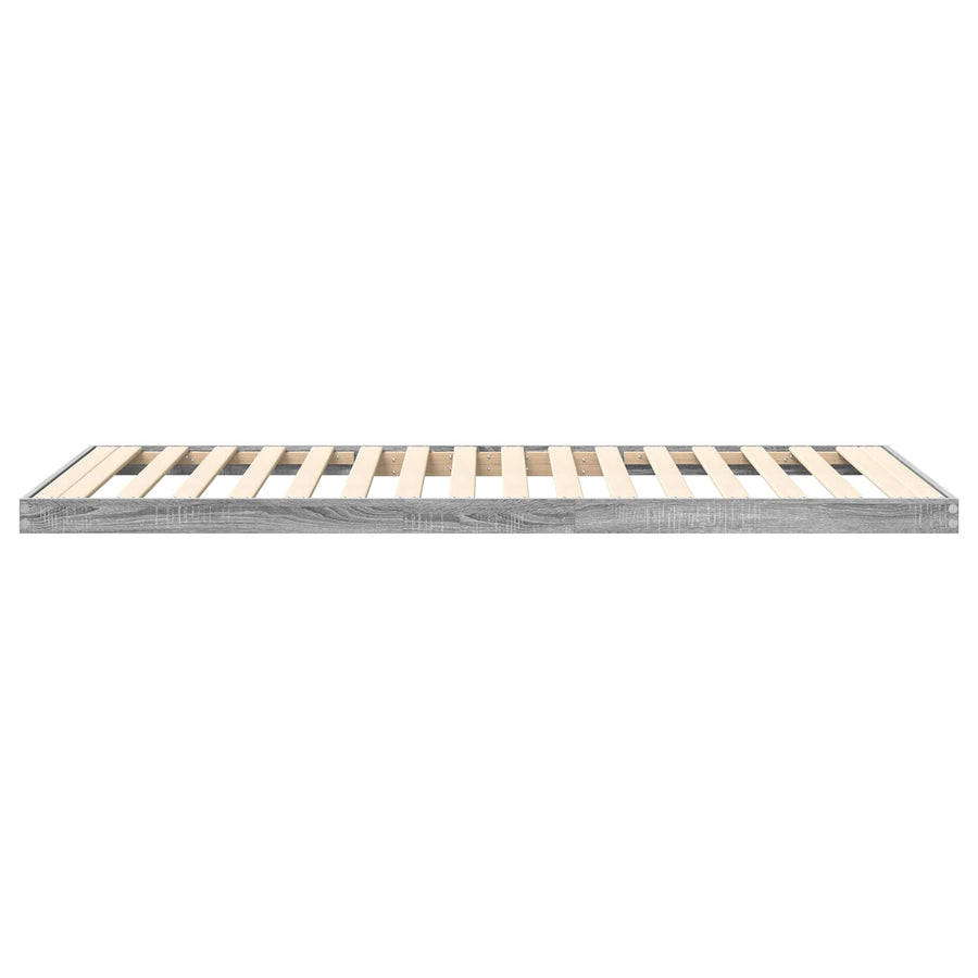 Vloer bedframe Sonoma 70 x 190 cm Bewerkt hout