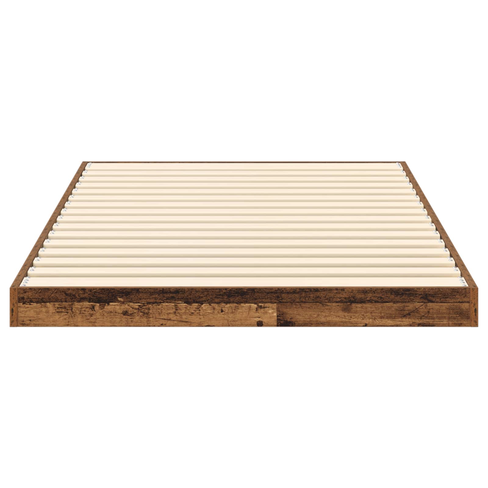 Vloer bedframe Oudhout 70 x 190 cm Bewerkt hout