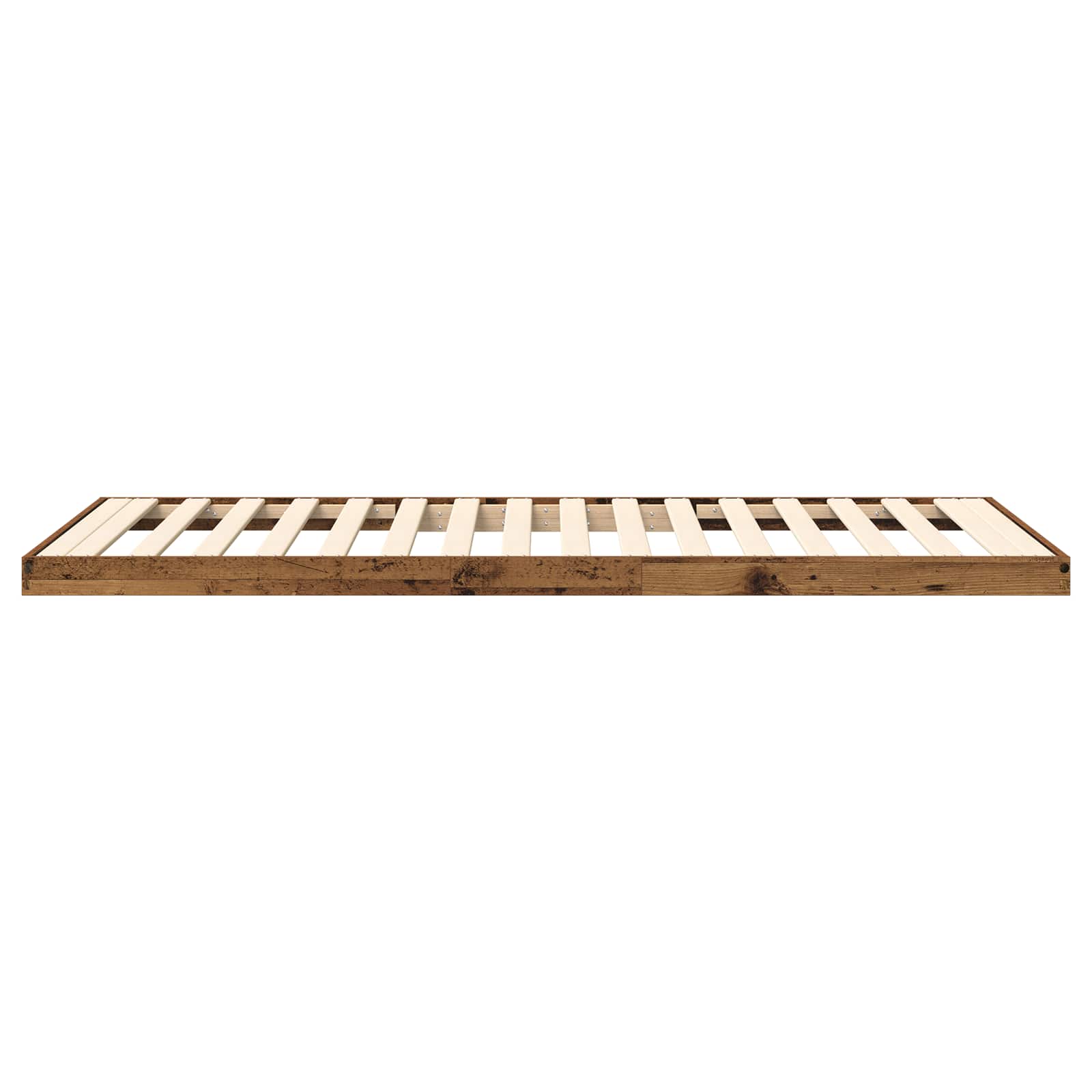 Vloer bedframe Oudhout 70 x 190 cm Bewerkt hout