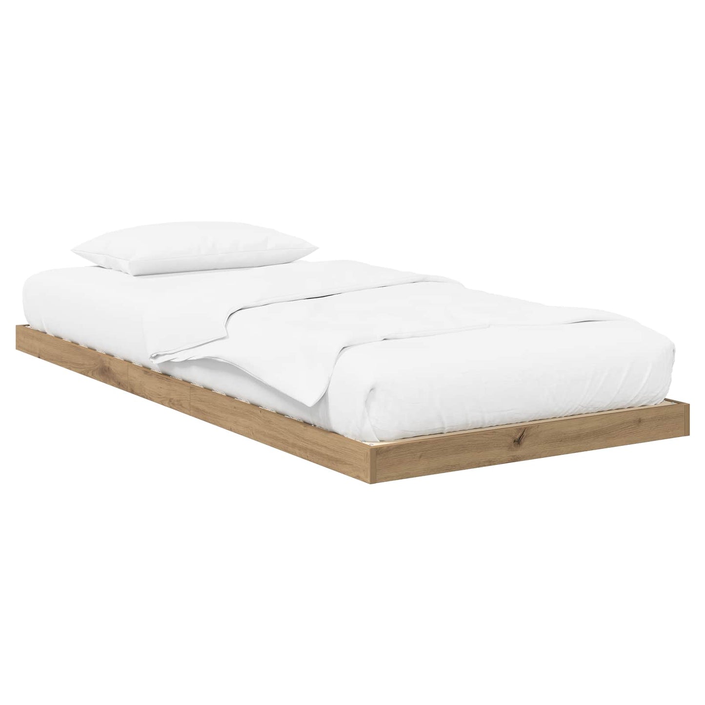 Vloer bedframe Artisan Eiken 70 x 190 cm Bewerkt hout