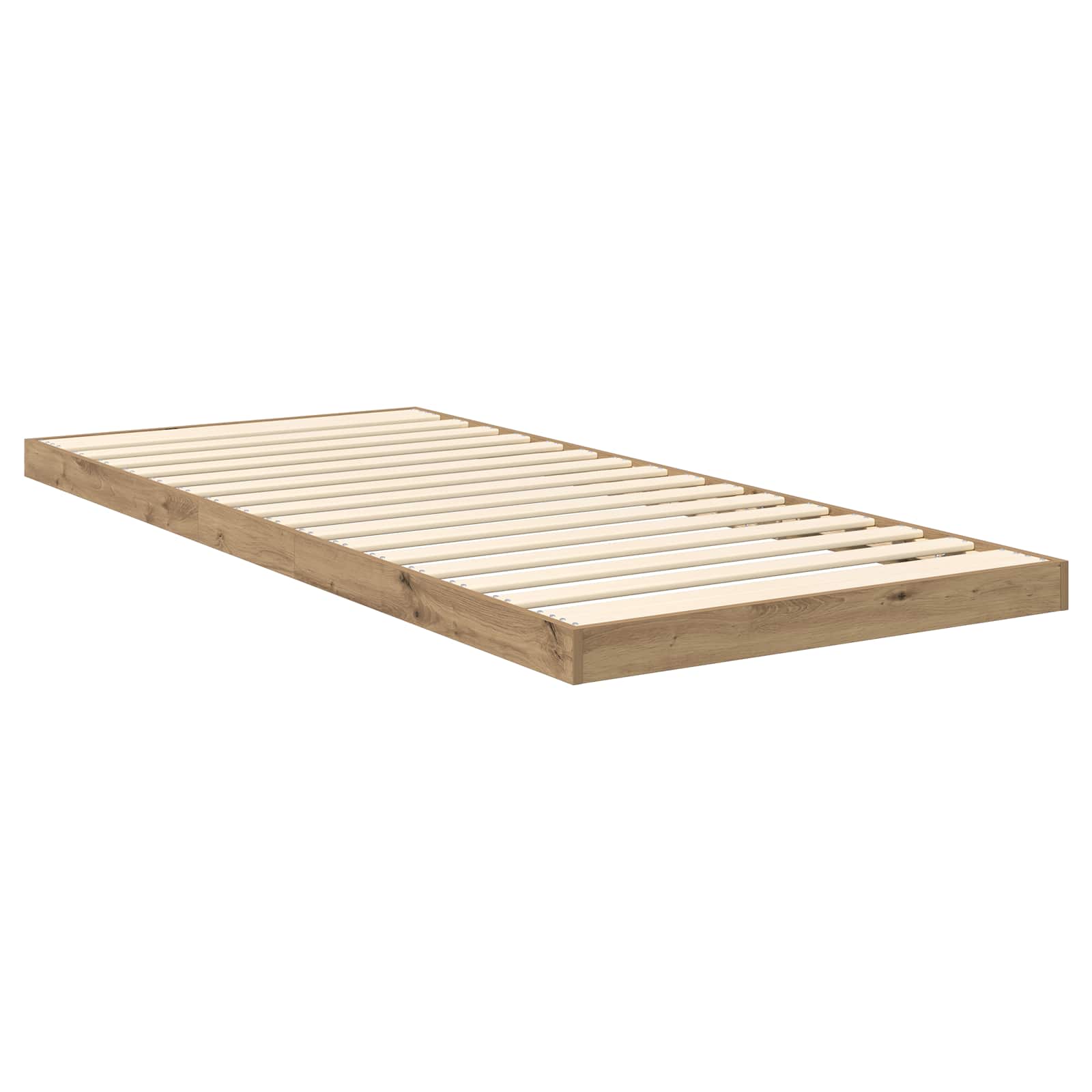 Vloer bedframe Artisan Eiken 70 x 190 cm Bewerkt hout