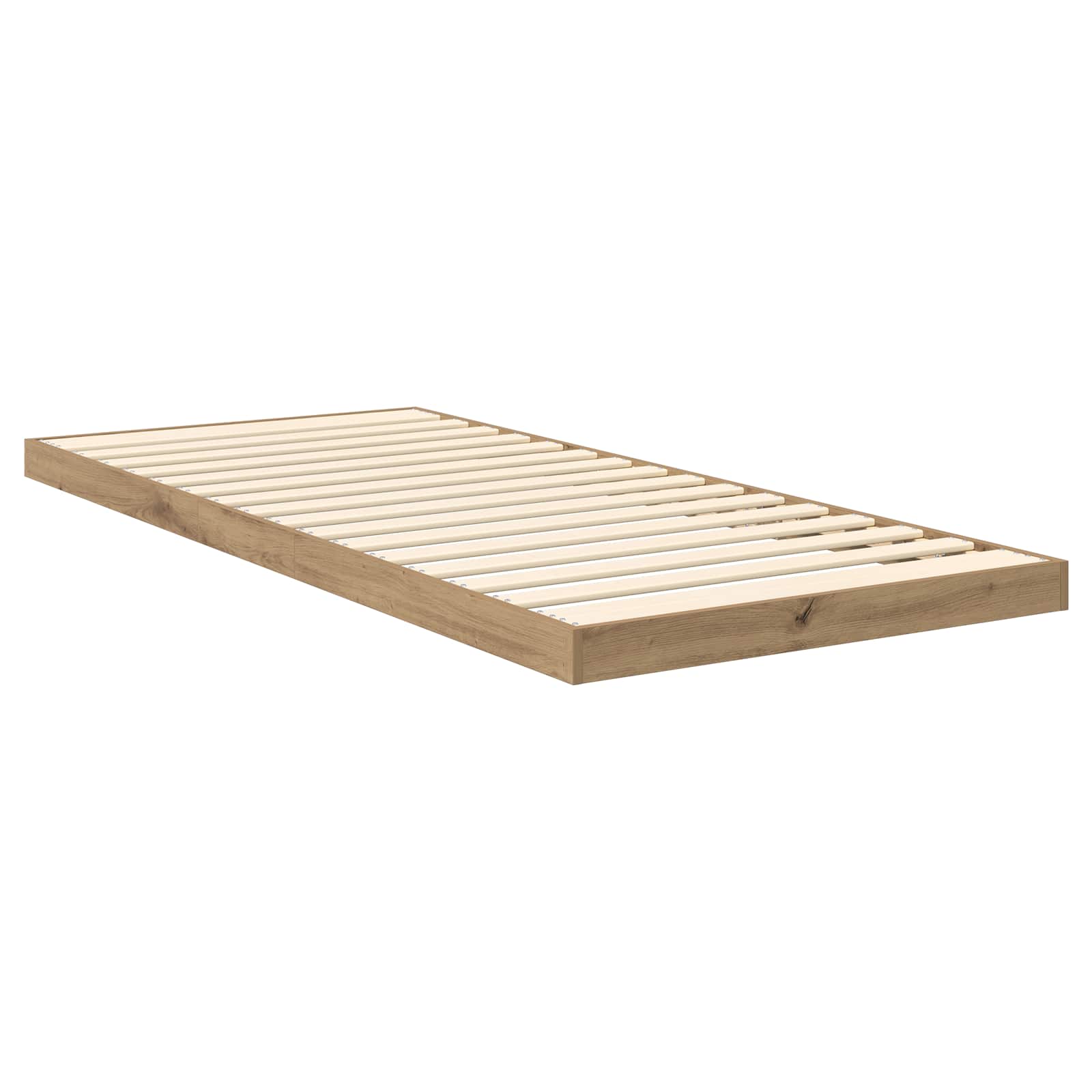 Vloer bedframe Artisan Eiken 70 x 190 cm Bewerkt hout