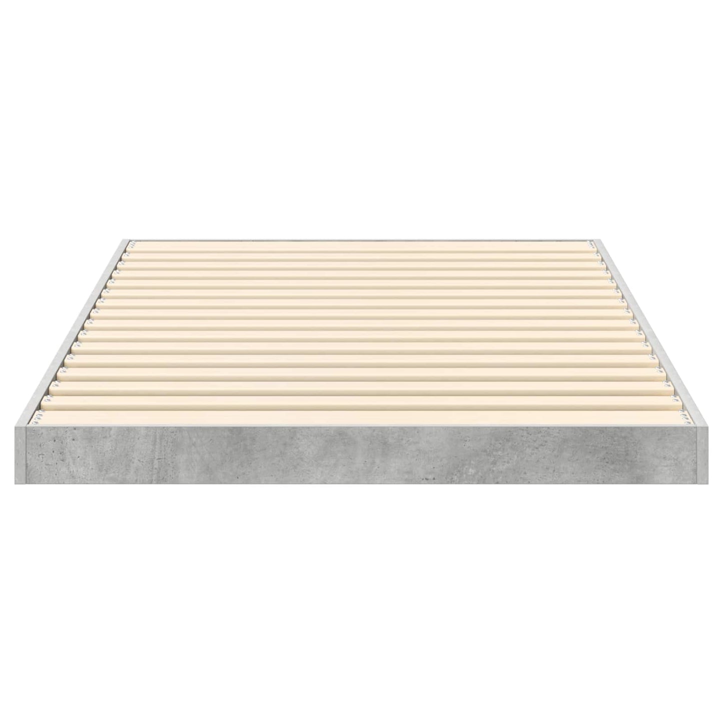 Vloer bedframe Beton 80 x 190 cm Bewerkt hout