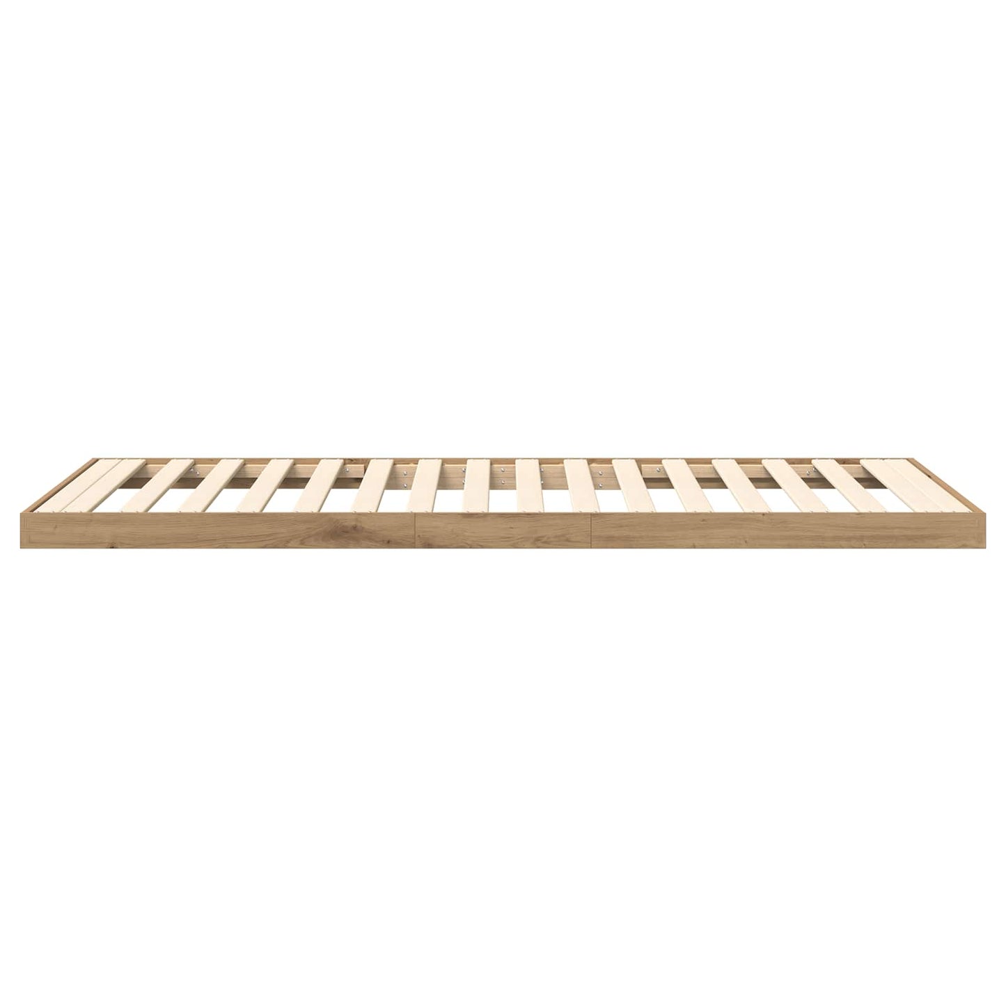 Vloer bedframe Artisan Eiken 80 x 190 cm Bewerkt hout