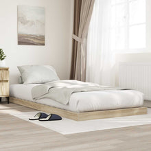 Vloer bedframe Sonoma 75 x 190 cm Bewerkt hout