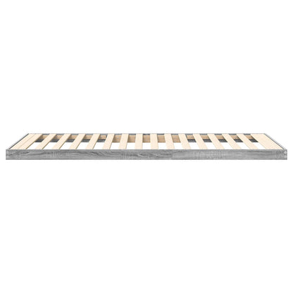 Vloer bedframe Sonoma 75 x 190 cm Bewerkt hout