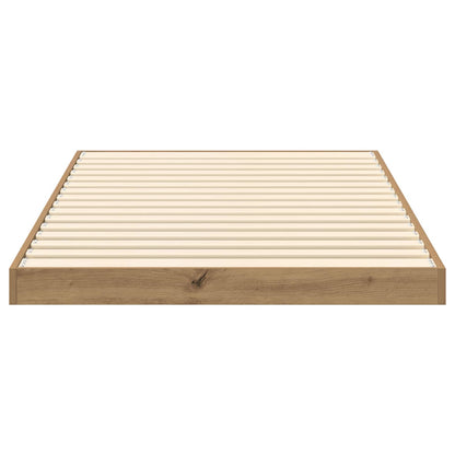 Vloer bedframe Artisan Eiken 75 x 190 cm Bewerkt hout