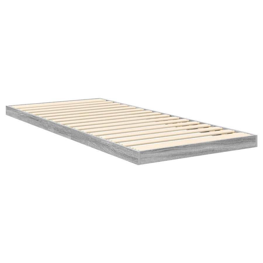 Vloer bedframe Sonoma 90 x 190 cm Bewerkt hout