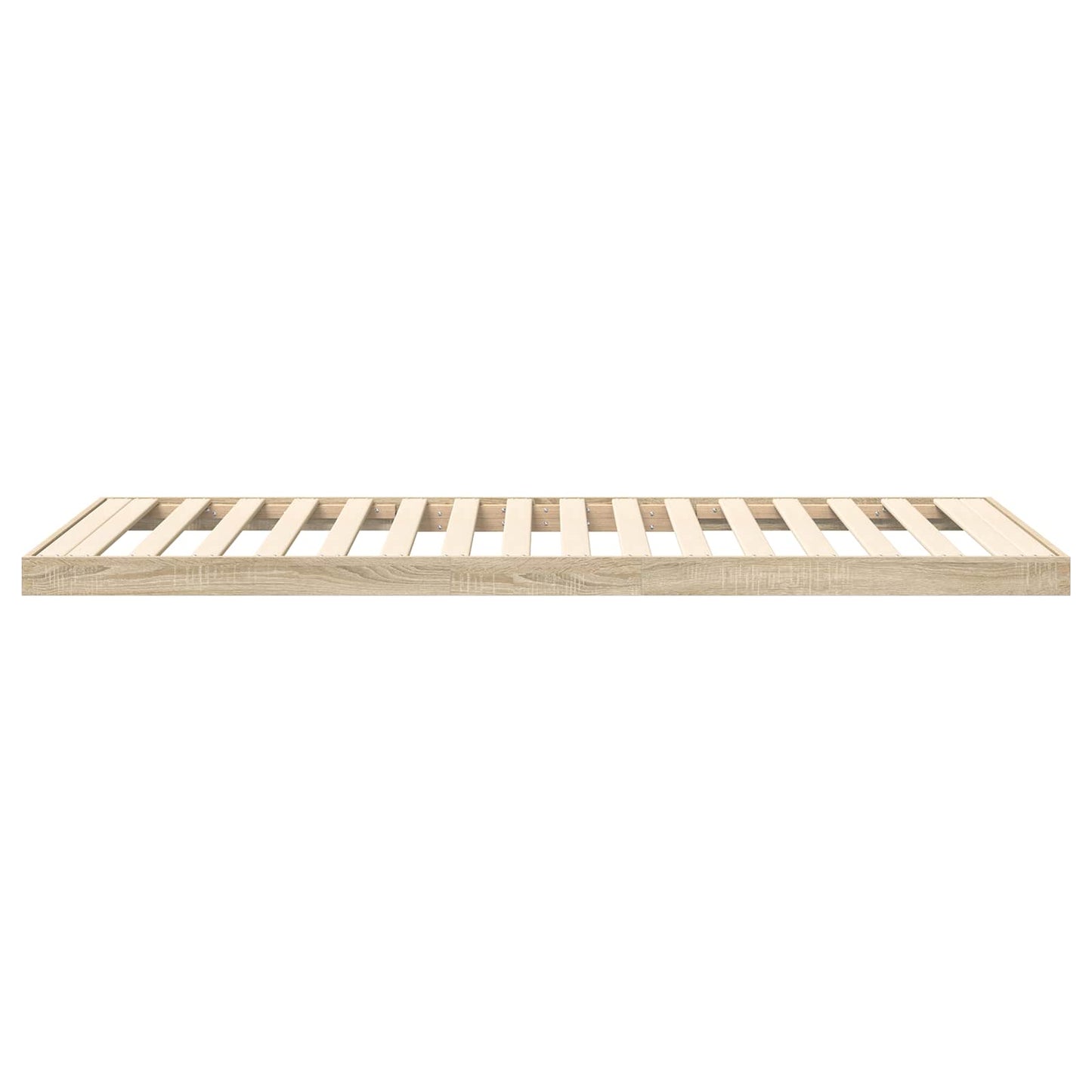 Vloer bedframe Sonoma 90 x 200 cm Bewerkt hout